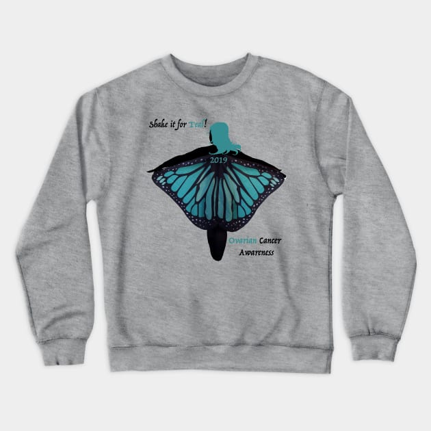 Shake it for Teal Crewneck Sweatshirt by chaometrix